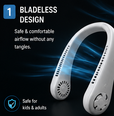 Portable Rechargeable Neck Fan