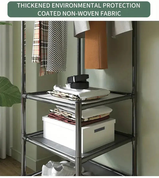 Heavy Duty Garment Rack with Storage Shelves
