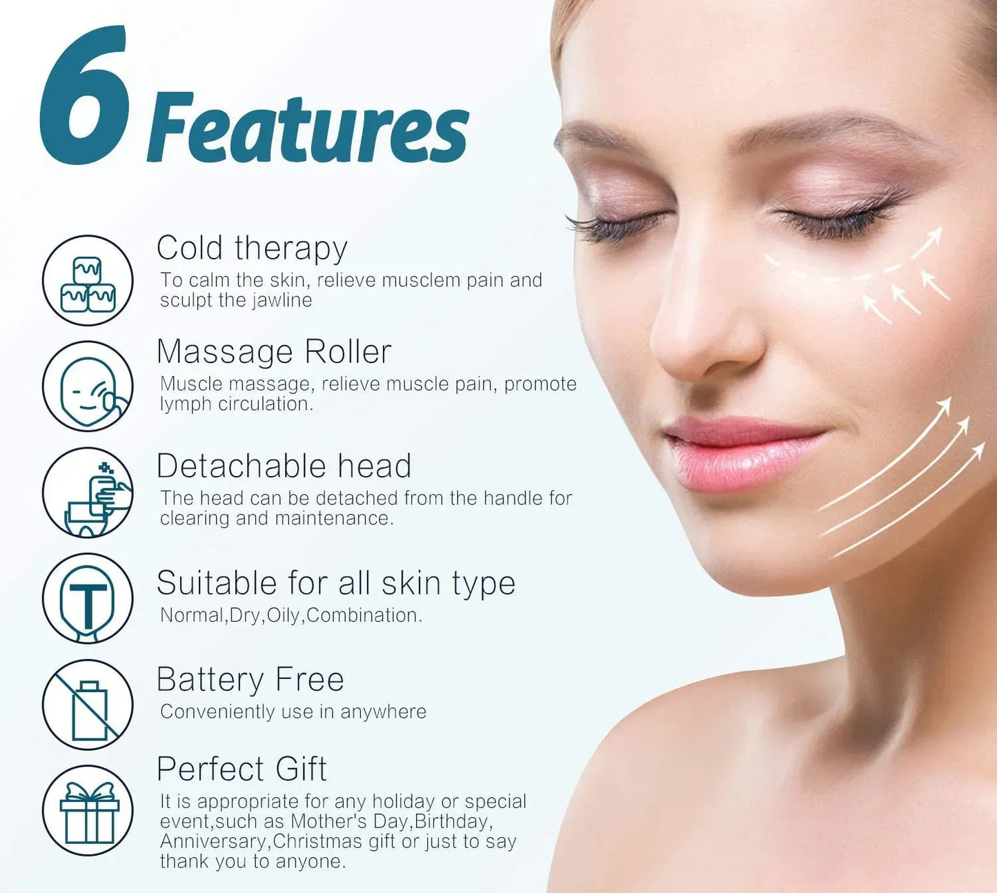 5-in-1 Ice Roller for Face and Body