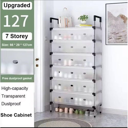 Dustproof Multi-Layer Shoe Organizer Cabinet for Home