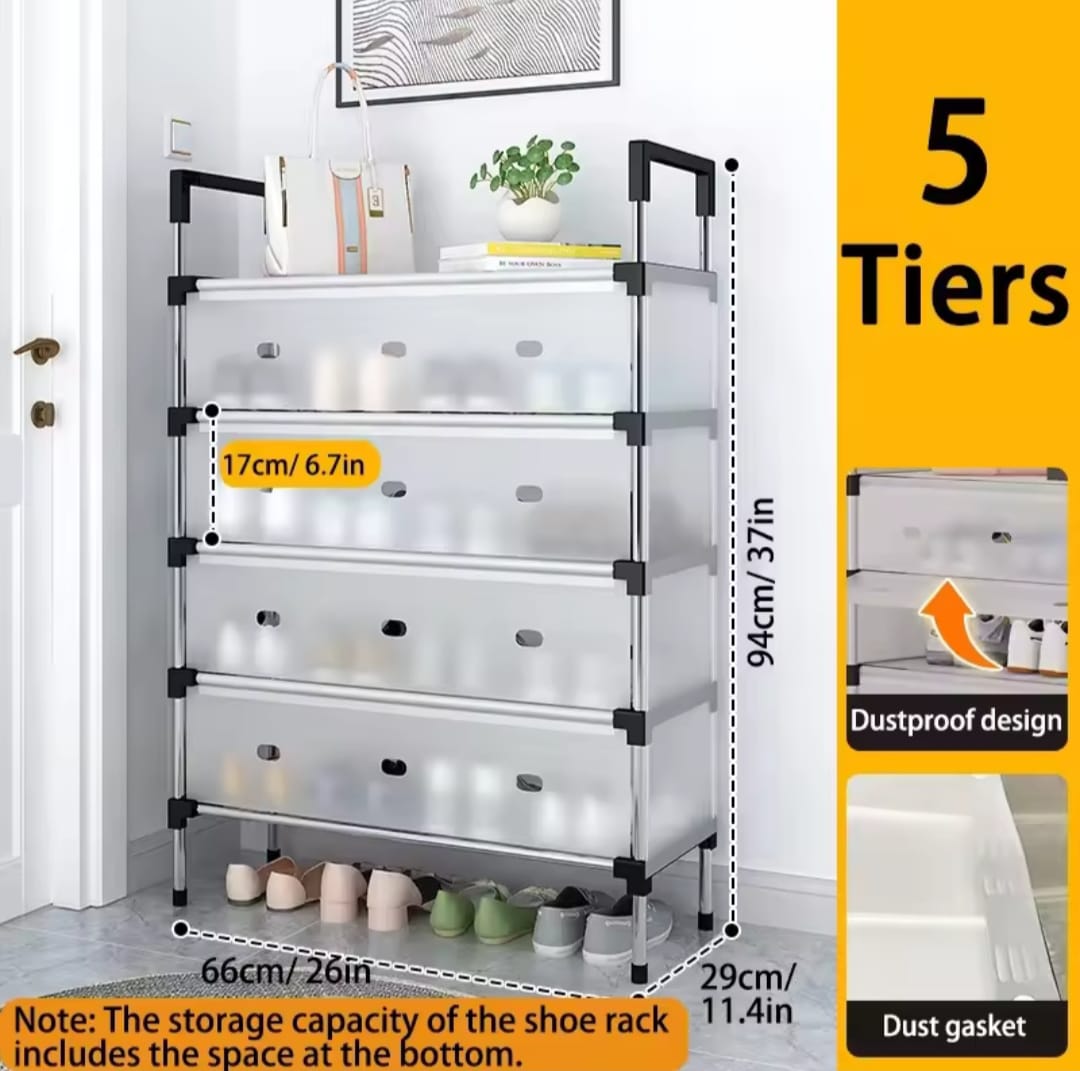 Dustproof Multi-Layer Shoe Organizer Cabinet for Home