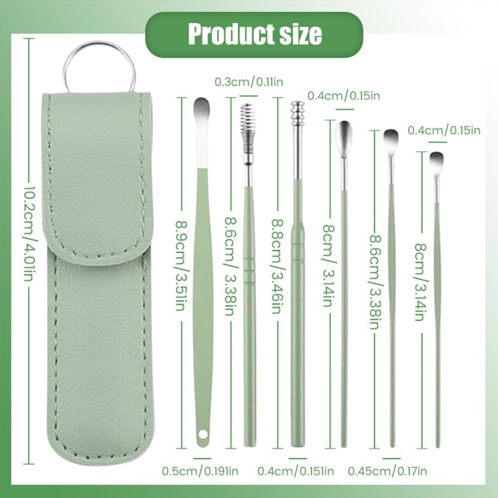 6-Piece Stainless Steel Ear Cleaning Kit