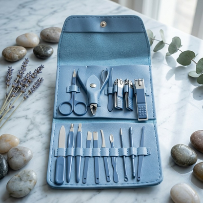 18-in-1 Professional Manicure & Pedicure Nail Care Kit
