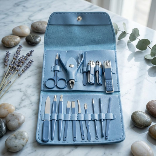18-in-1 Professional Manicure & Pedicure Nail Care Kit