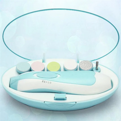 6-in-1 Electric Baby Nail Trimmer Kit with Built-in LED Light