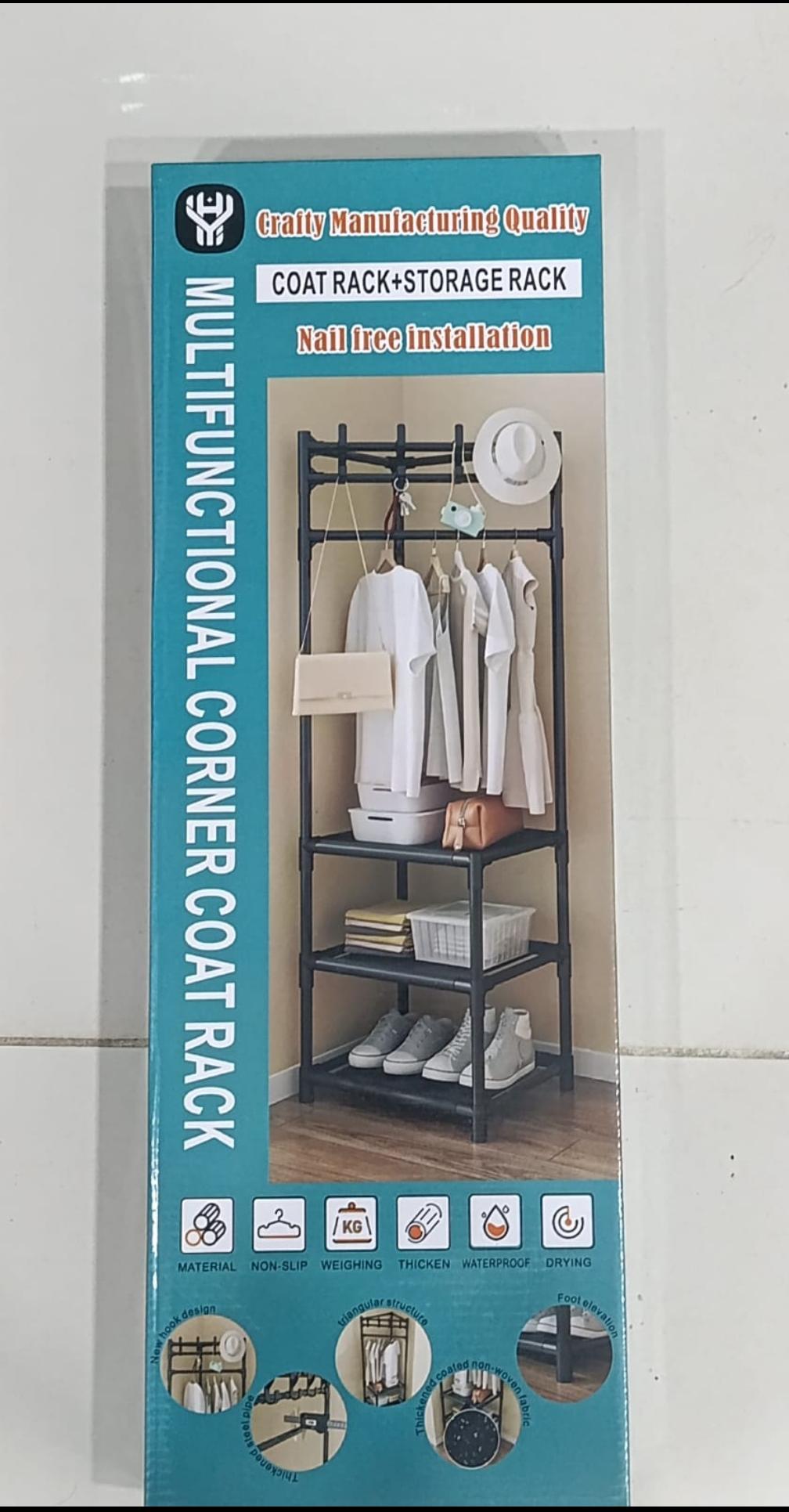 Heavy Duty Garment Rack with Storage Shelves