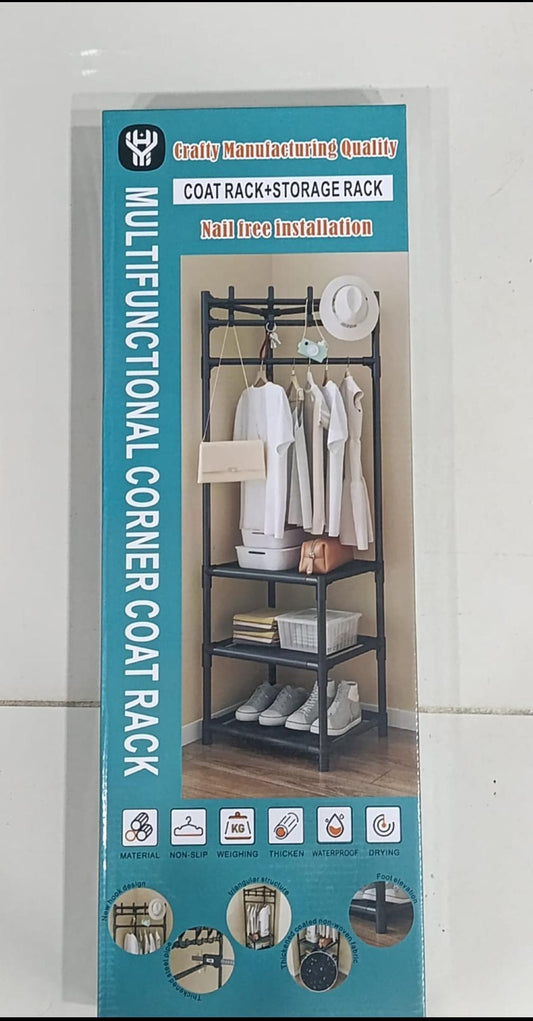 Heavy Duty Garment Rack with Storage Shelves