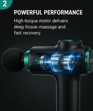 OES 8-in-1 Deep Tissue Massage Gun