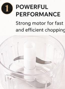 Portable Mini Electric Food Chopper USB Rechargeable Vegetable