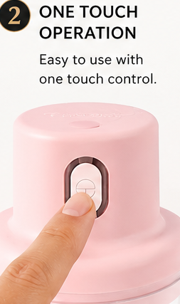 Portable Mini Electric Food Chopper USB Rechargeable Vegetable
